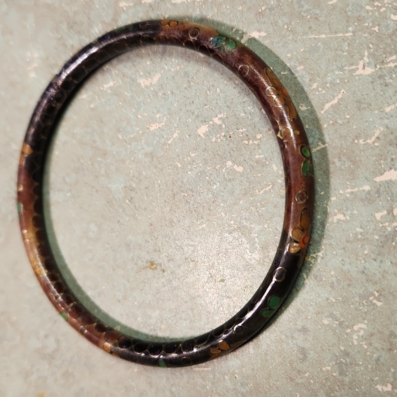 70s floral bangle - Picture 3 of 3